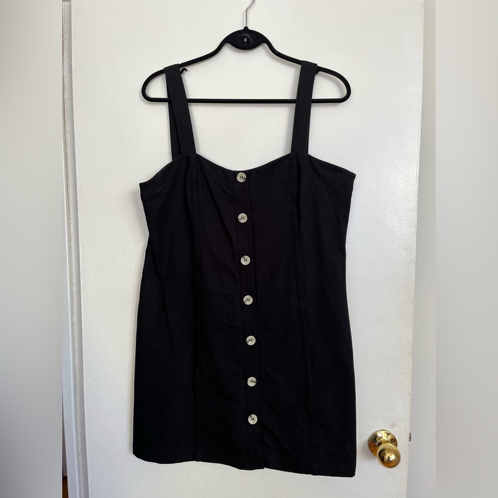 Black H&M mini dress, size large 12-14